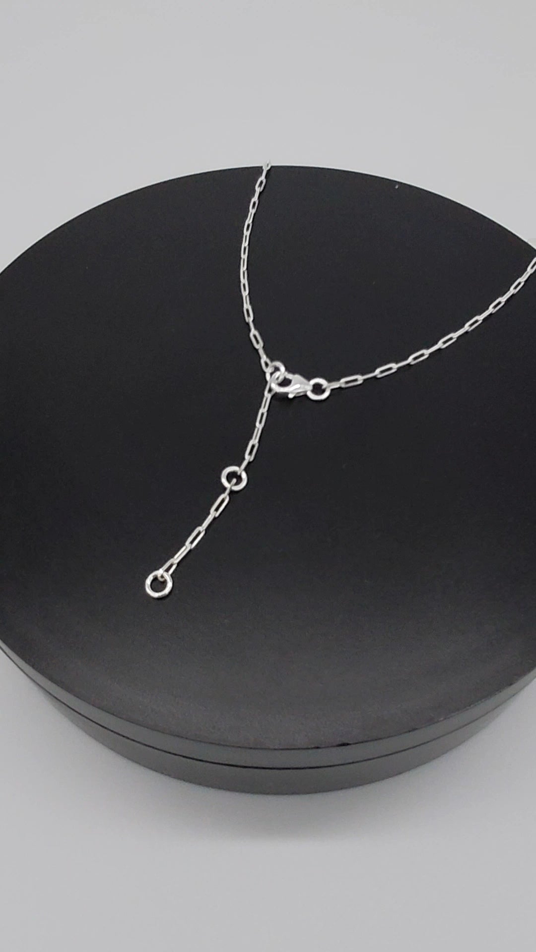 Dual Hanging Drop Sterling Silver Necklace