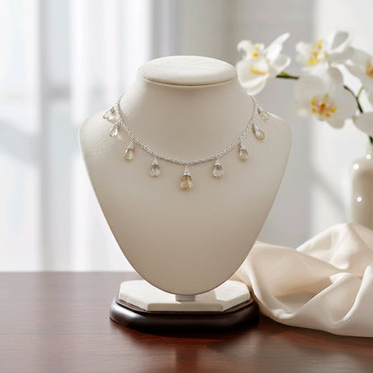 Unique Rutile Quartz Sterling Silver Necklace